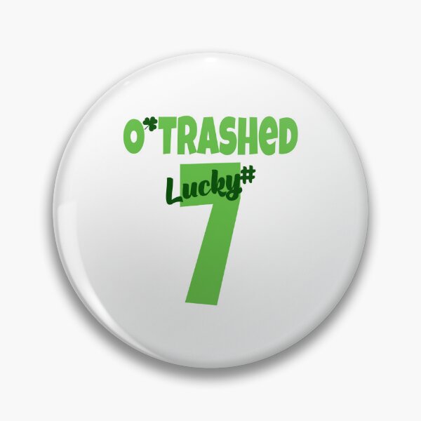 Item preview, O’Trashed Lucky #7 Baseball Style designed and sold by PawsitiveMum.