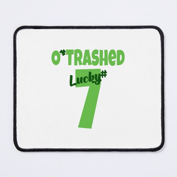 Item preview, O’Trashed Lucky #7 Baseball Style designed and sold by PawsitiveMum.