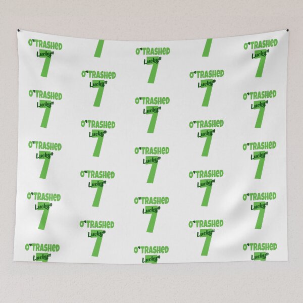 Item preview, O’Trashed Lucky #7 Baseball Style designed and sold by PawsitiveMum.