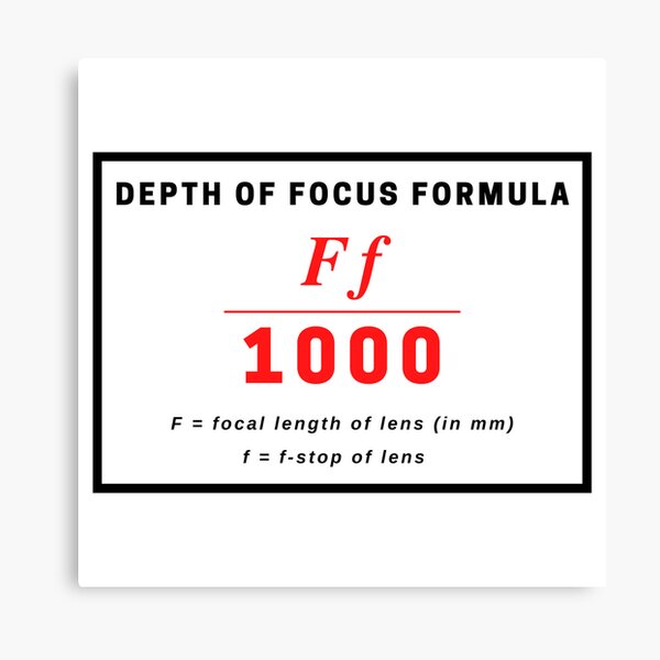Item preview, Depth of Focus Formula designed and sold by meganlizsmith.