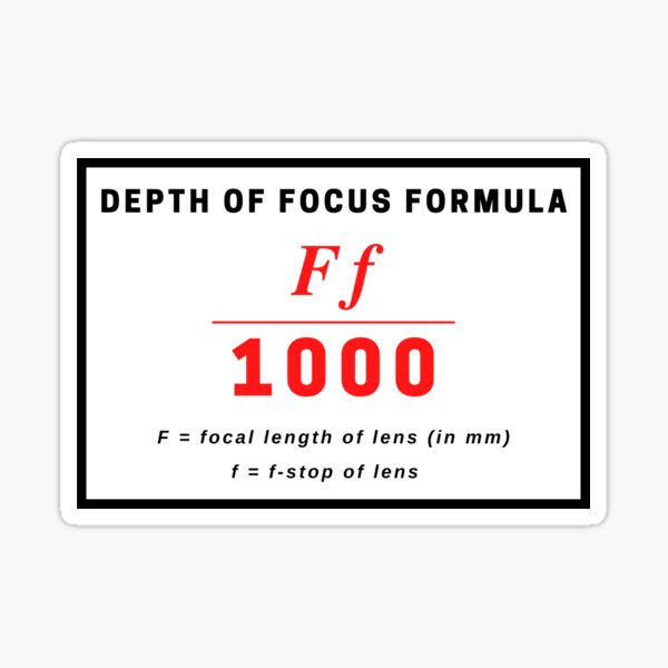 Item preview, Depth of Focus Formula designed and sold by meganlizsmith.