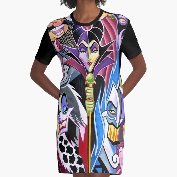 Maleficent And Friends Vilains Graphic T-Shirt Dress