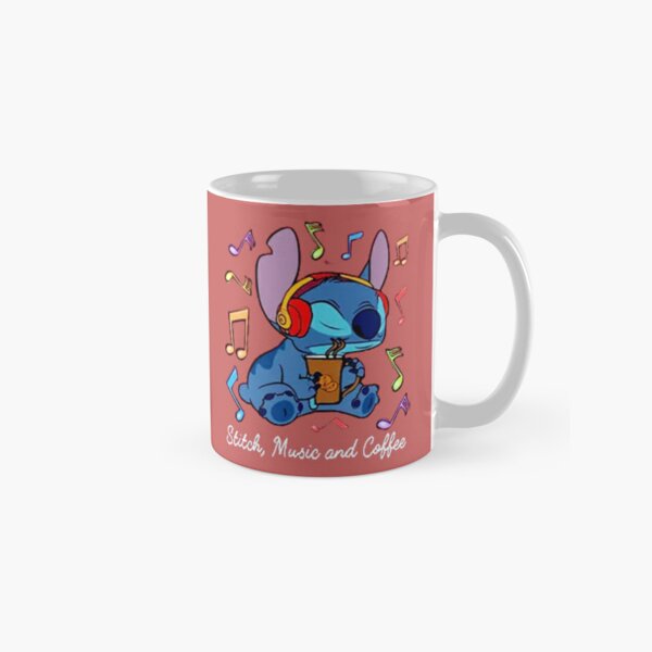 Cute Cartoon Stitch and Angel Couple Ceramics Action Figure Dolls Mugs  Drinking Cup Coffee Cups Gifts for Kids Girls