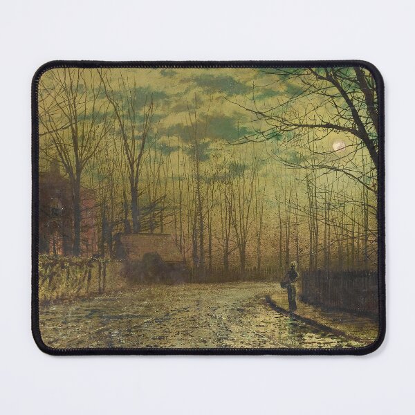 Item preview, Figure on a Moonlit Lane - John Atkinson Grimshaw designed and sold by CartoClassics.