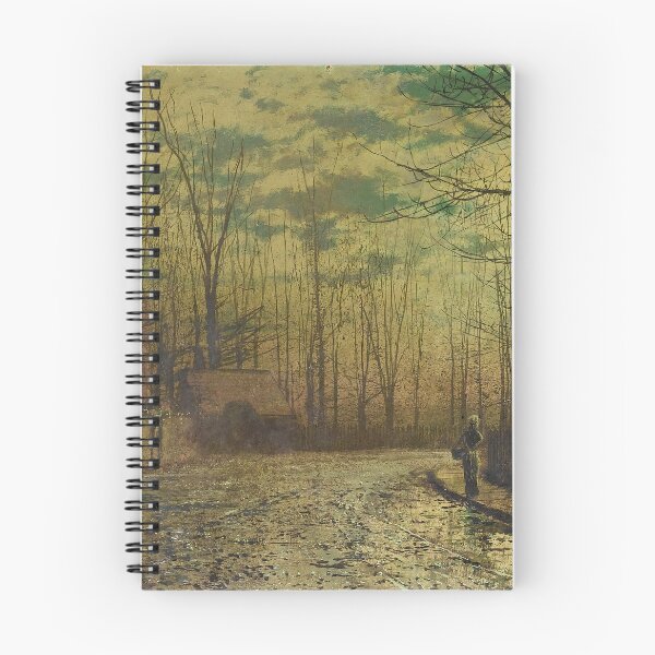 Item preview, Figure on a Moonlit Lane - John Atkinson Grimshaw designed and sold by CartoClassics.
