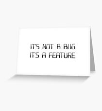 Tarjeta de felicitación No es un error de codificación Es una característica de programación