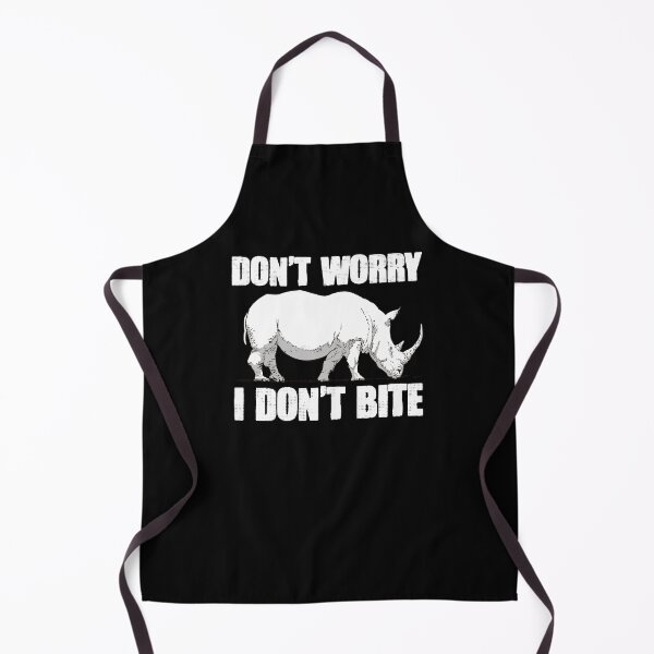 Item preview, Don't Worry Funny Rhinoceros Don't Bite Pun para los amantes de los rinocerontes designed and sold by Nessshirts.