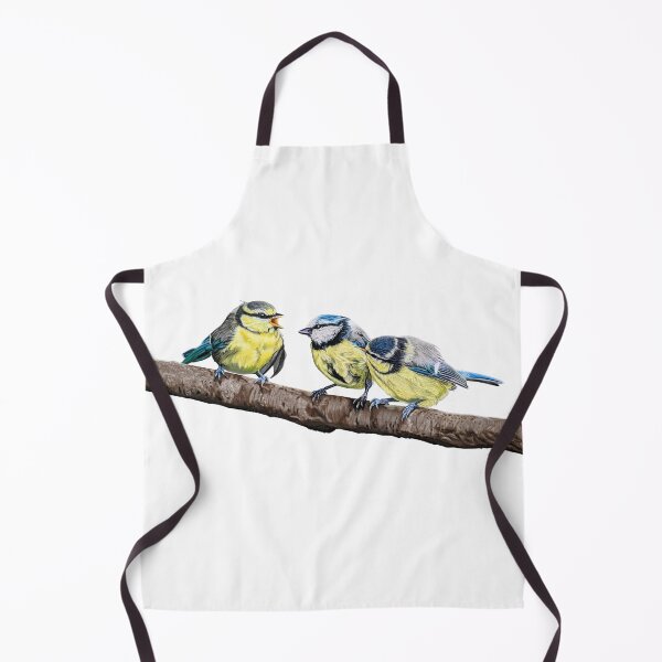 Item preview, Blue Tits sitting on a branch - twittering birds designed and sold by IslesArt.