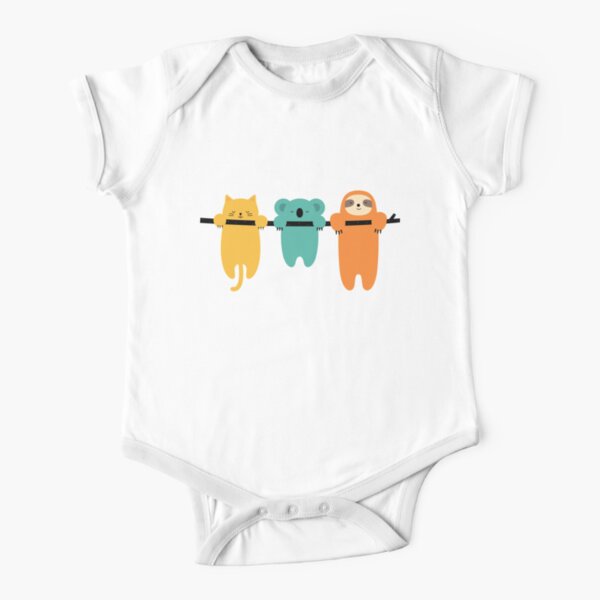 Hang In There Short Sleeve Baby One-Piece
