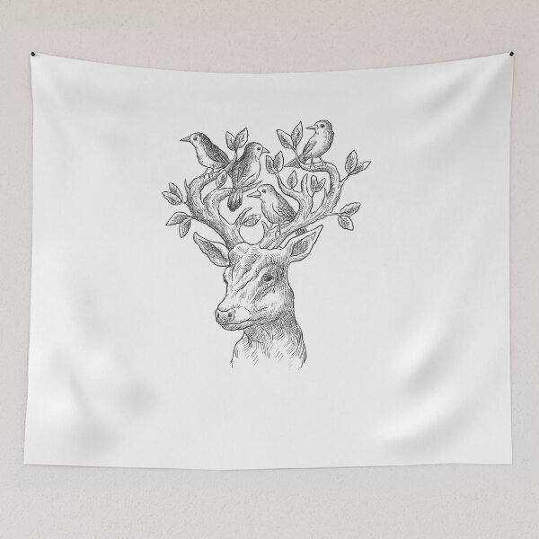 Item preview, sketchy deer  designed and sold by shoping11228.