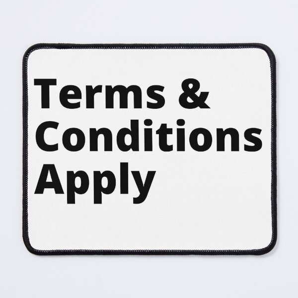 Item preview, Terms & Conditions Apply Text designed and sold by RiadMannan.