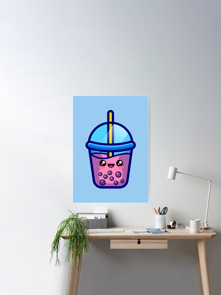 Kawaii Bubble Tea Boba Tea Milk Coffee Lychee Sticker for Sale by Mystocus