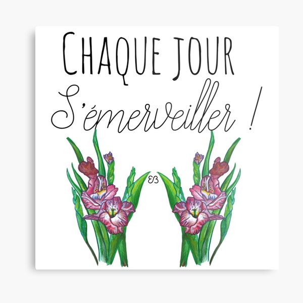 Des mots en partage (44) Impression métallique