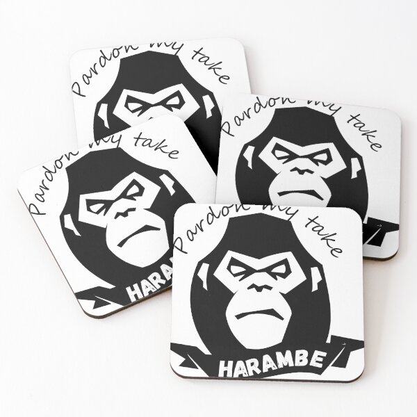 Item preview, Pardon my take Harambe black and white designed and sold by am-L.