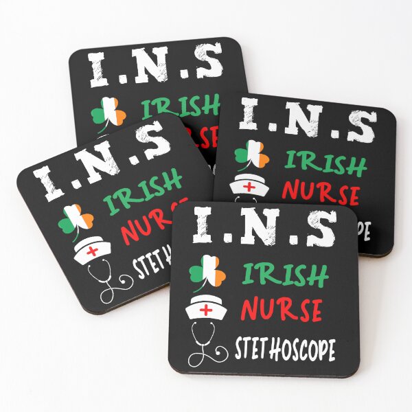 Item preview, Irish Nurse Stethoscope Shamrock Patrick's Day Irish nurses designed and sold by illustrapho.