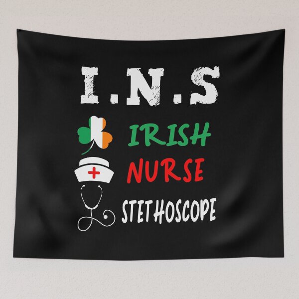 Item preview, Irish Nurse Stethoscope Shamrock Patrick's Day Irish nurses designed and sold by illustrapho.