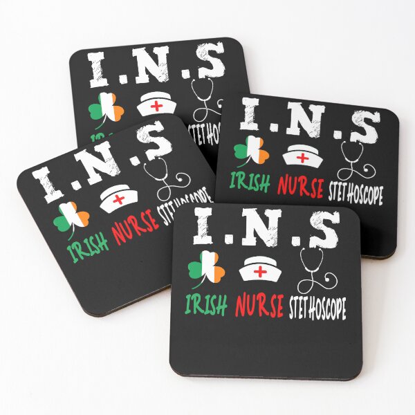 Item preview, Irish Nurse Stethoscope Shamrock Patrick's Day Irish nurses designed and sold by illustrapho.