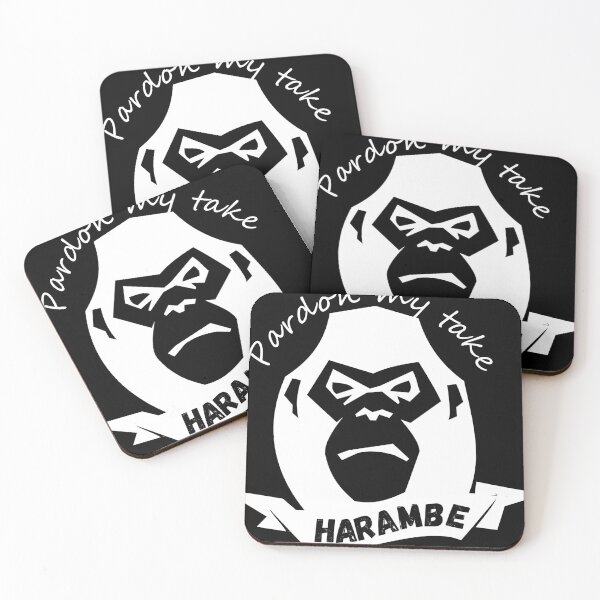 Item preview, Pardon my take Harambe black and white designed and sold by am-L.