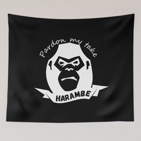 Item preview, Pardon my take Harambe black and white designed and sold by am-L.