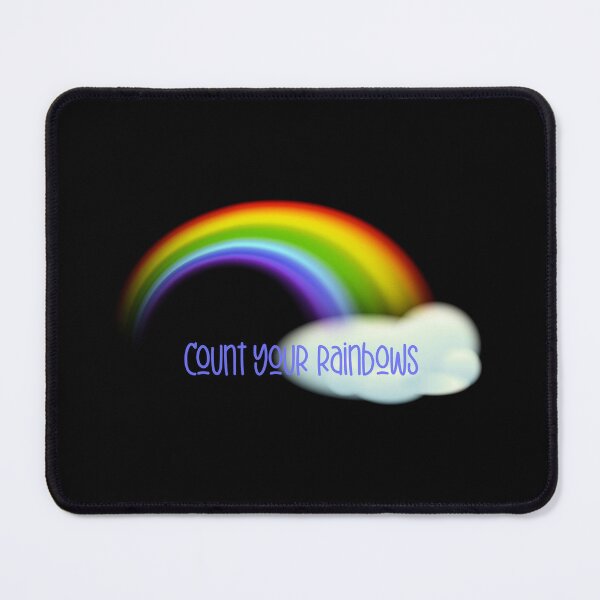 Item preview, Count Your Rainbows! (on Black) designed and sold by PawsitiveMum.