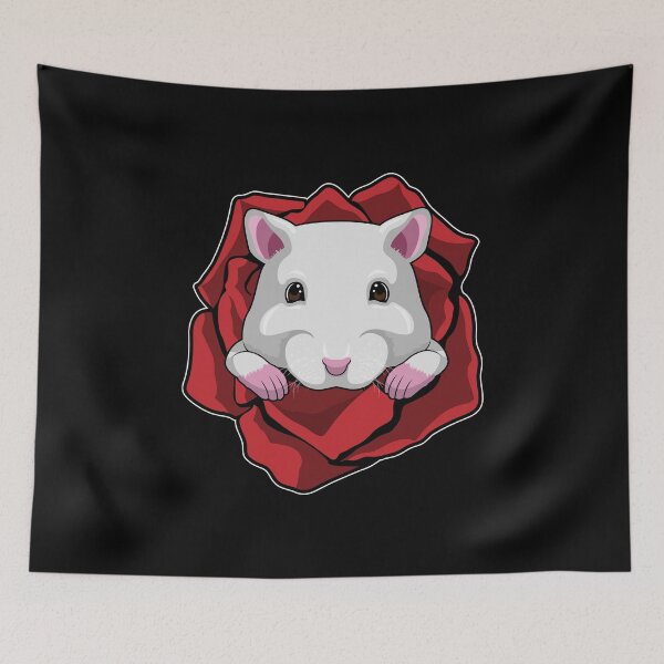 Item preview, Hamster with Rose designed and sold by Snabdesign84.
