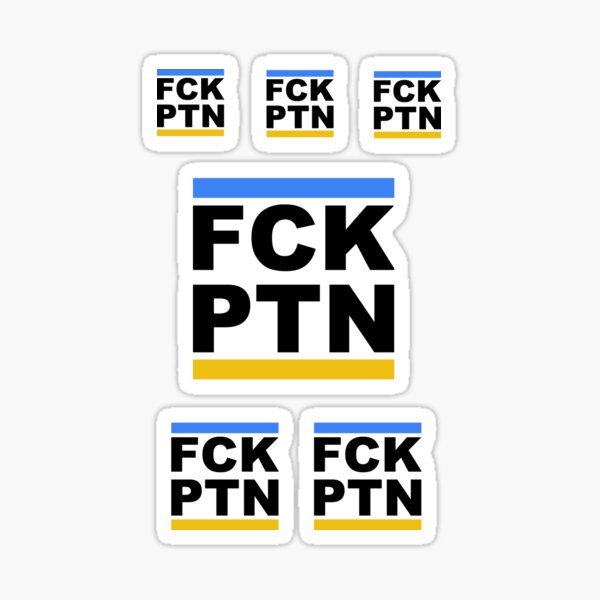 Vista previa del artículo con la obra «FCK PTN #ApoyaUcrania», diseñado y vendido por derP.
