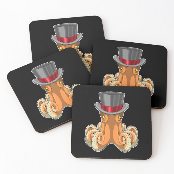 Item preview, Octopus as Gentleman with Top hat designed and sold by Snabdesign84.