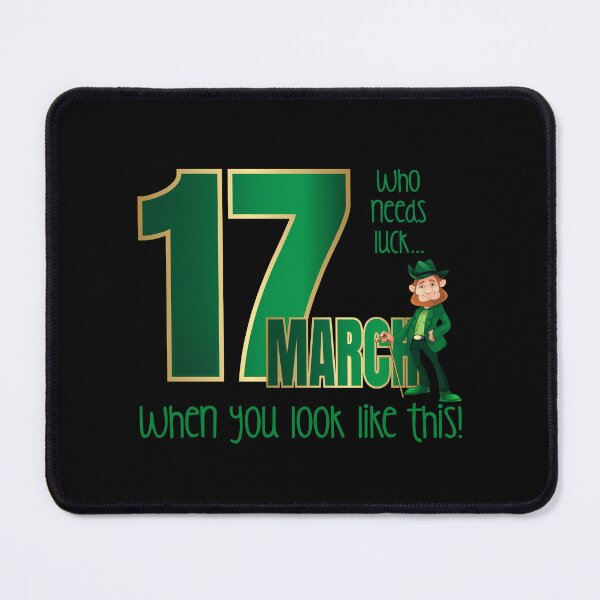 Item preview, Who Needs Luck... (on Black) designed and sold by PawsitiveMum.