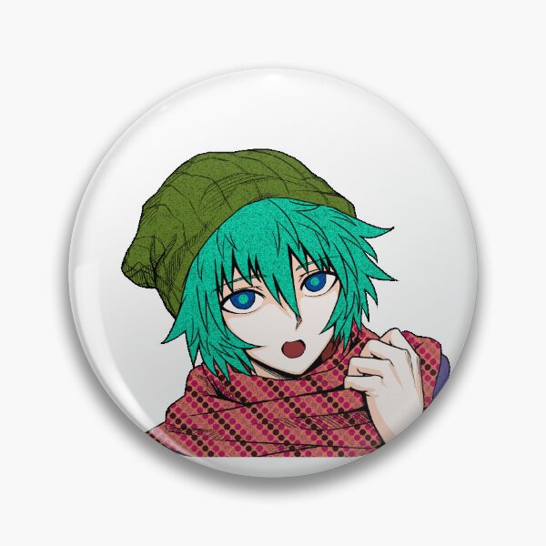 Artikelvorschau, yttd sou hiyori shin hiyori sticker pin meme entworfen und verkauft von berylyaa.