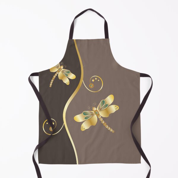 Item preview, Gold Dragonfly Brown designed and sold by ChantalDesign.