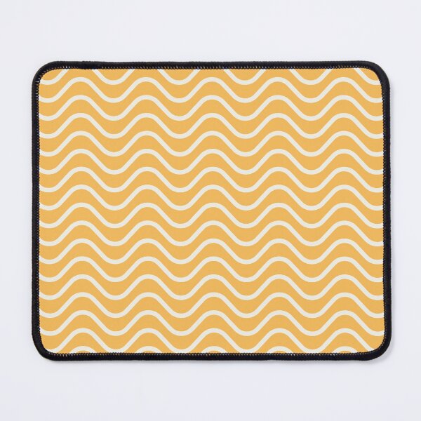 Item preview, Orange and Antique White Waves Zigzag Horizontal Striped Pattern designed and sold by HiddenPuppets.