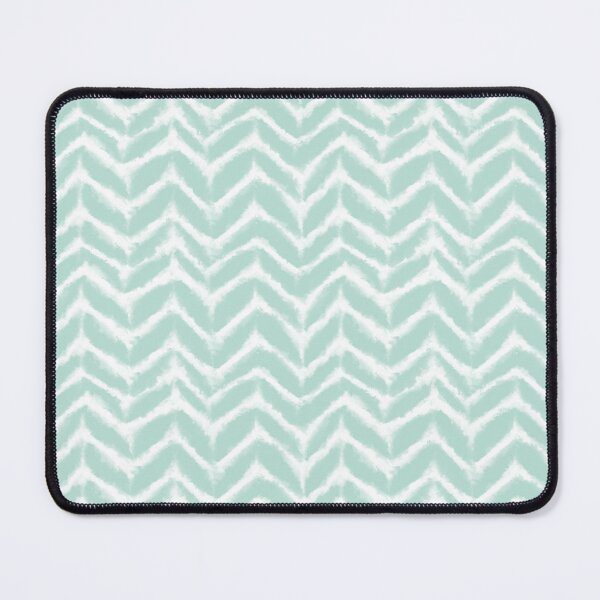 Item preview, Tie Dye Chevron Stripes White on Minty Aqua Seaglass designed and sold by KrisInStitches.