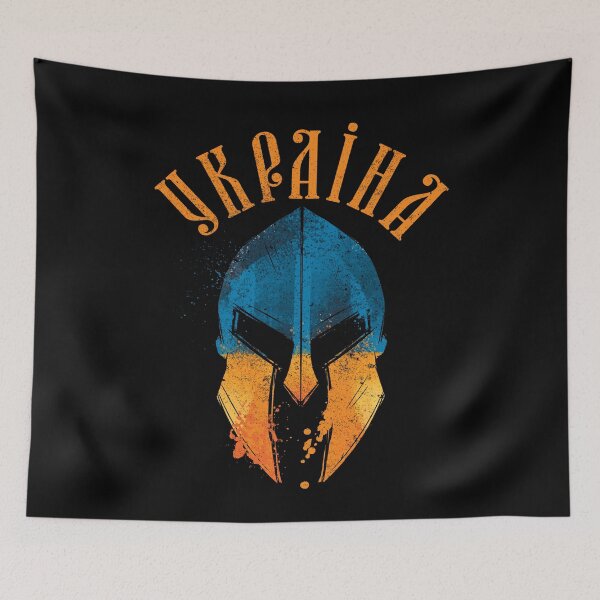Item preview, Support Ukraine I Stand With Ukraine Ukrainian Patriot Spartan Helmet designed and sold by GraphifyArt.