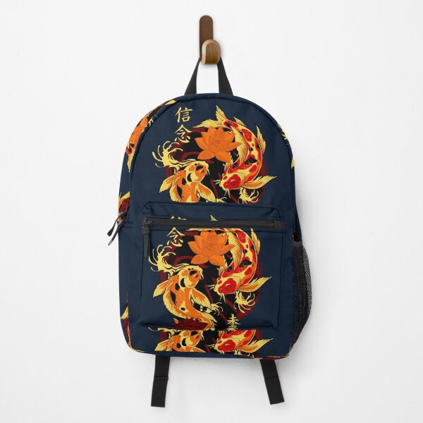 Item preview, Golden Yakuza Japanese tattoos, koi fish pond, floral water original designed and sold by Cheeky Companions.