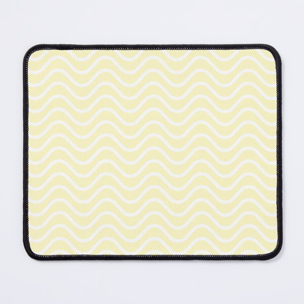 Item preview, Pastel Yellow and Antique White Waves Zigzag Horizontal Striped Pattern designed and sold by HiddenPuppets.