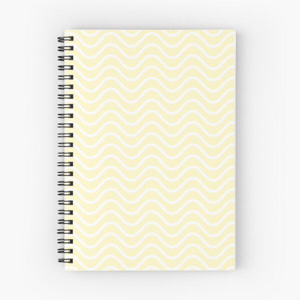 Item preview, Pastel Yellow and Antique White Waves Zigzag Horizontal Striped Pattern designed and sold by HiddenPuppets.