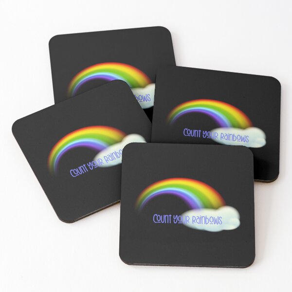 Item preview, Count Your Rainbows! (on Black) designed and sold by PawsitiveMum.