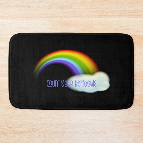 Item preview, Count Your Rainbows! (on Black) designed and sold by PawsitiveMum.