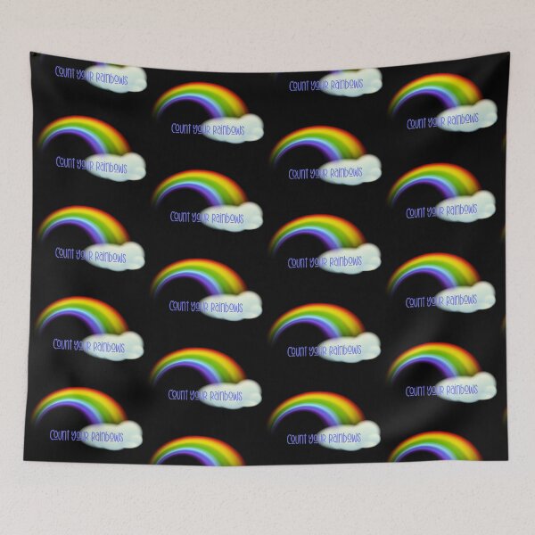 Item preview, Count Your Rainbows! (on Black) designed and sold by PawsitiveMum.