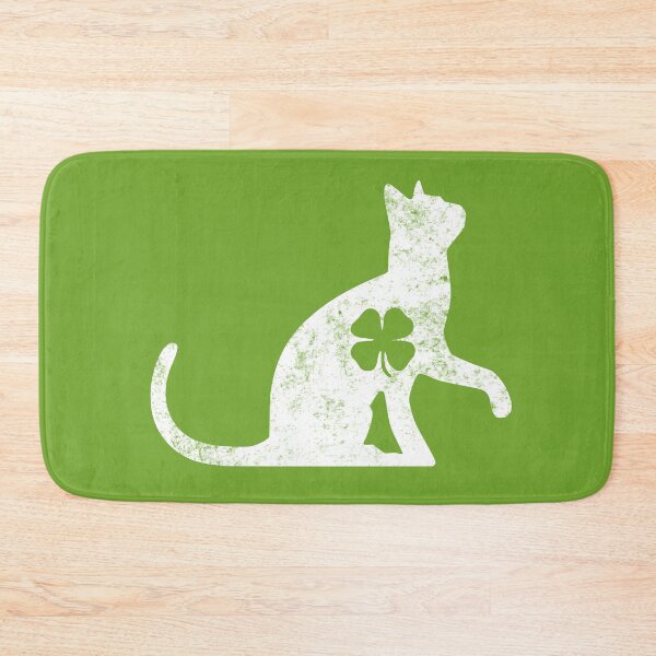 Item preview, Vintage St Patricks Day Funny Cat Irish Cat Lucky Shamrock designed and sold by Fleyshop.