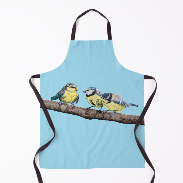 Item preview, Blue Tits sitting on a branch - twittering birds designed and sold by IslesArt.