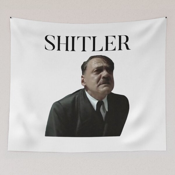 Item preview, Shitler A Shitting Hitler Illustration designed and sold by TopMerchz.