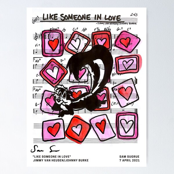 Item preview, Like Someone In Love designed and sold by The Real Book Art.