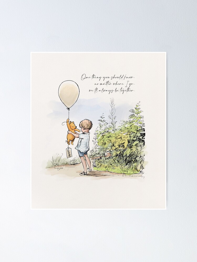 Christopher Robin Says Goodbye To Pooh Poster By Mamalead Redbubble 2108