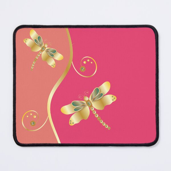 Item preview, Gold Dragonfly Pink and Orange designed and sold by ChantalDesign.