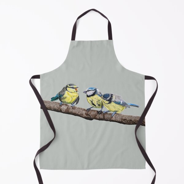 Item preview, Blue Tits sitting on a branch - twittering birds designed and sold by IslesArt.
