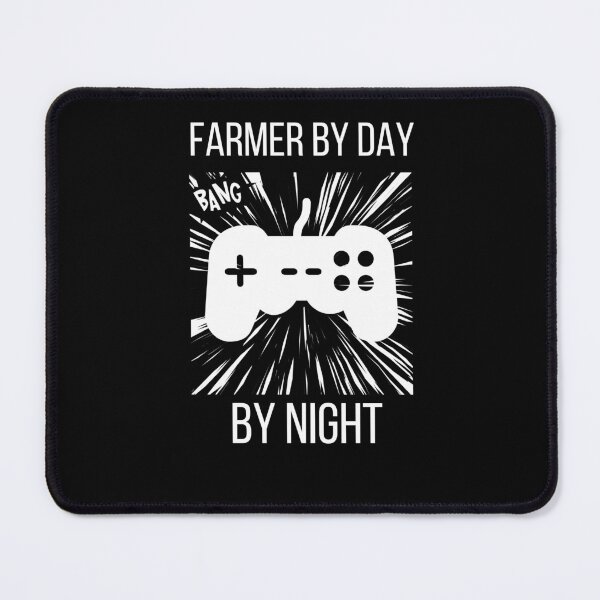 Item preview, farmer by day gamer by night designed and sold by jazzmode.