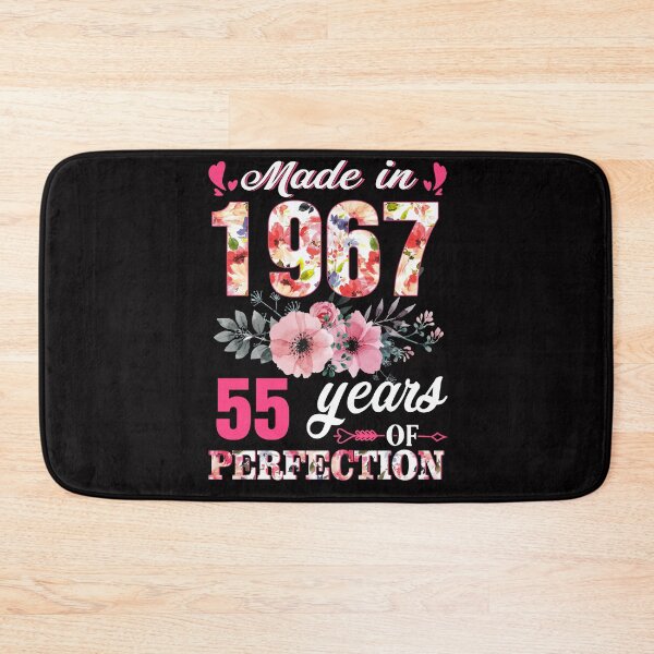 Item preview, Floral Flower Made In 1967 55 Years Of Perfection 55th Birthday designed and sold by AperAmyiah.