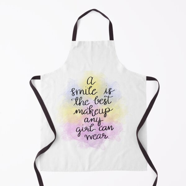 Item preview, A smile is a best make up any girl can wear motivational Quote designed and sold by ManifestoDesign.