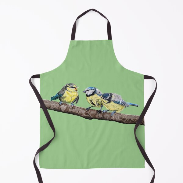 Item preview, Blue Tits sitting on a branch - twittering birds designed and sold by IslesArt.